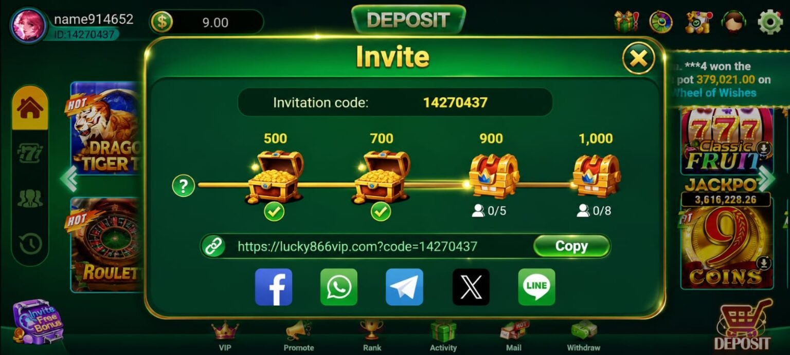 Lucky866 App