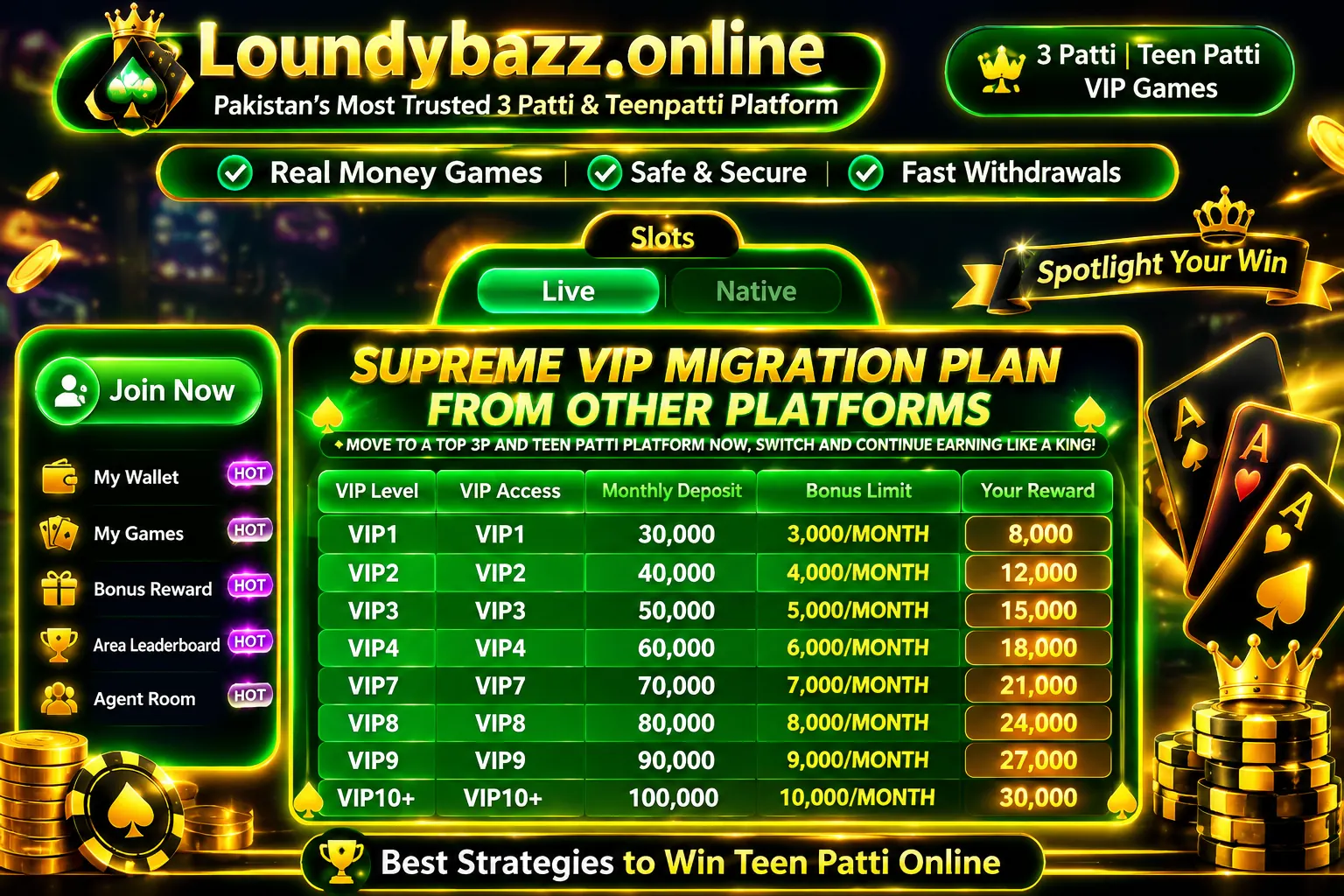 3 Patti Gold vip Level 1